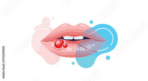Understanding the causes and common treatments for cold sores on the lips.
