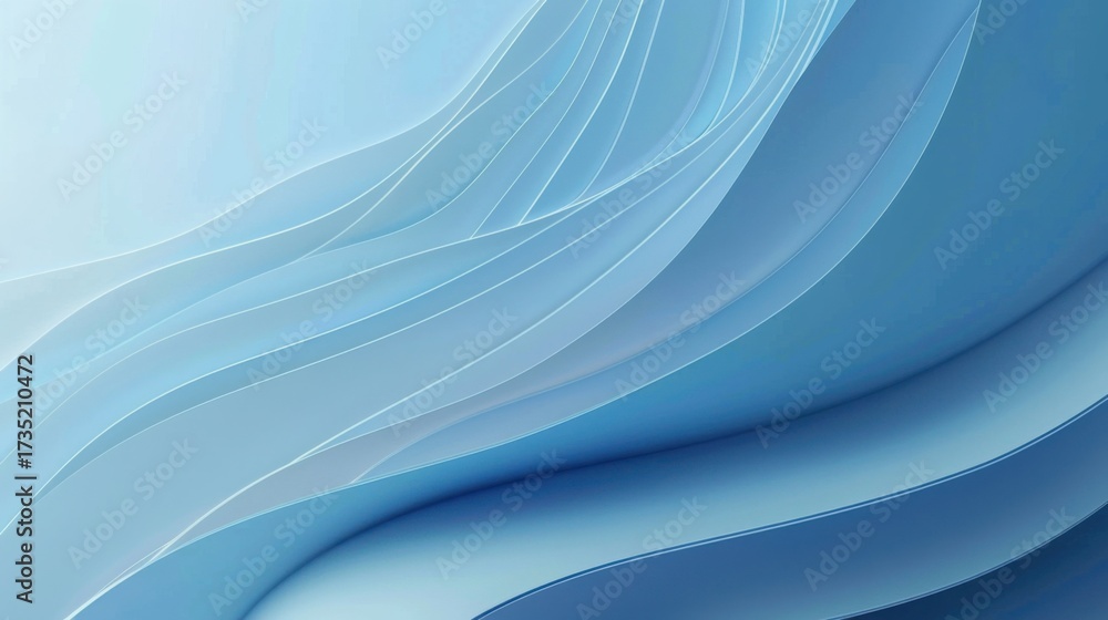Obraz premium Blue minimalist tech-style gradient PPT background materials