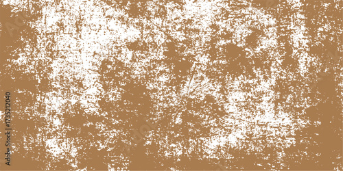 Macro detail of water drops on old rusty metal with brown grunge texture and a dirty surface pattern