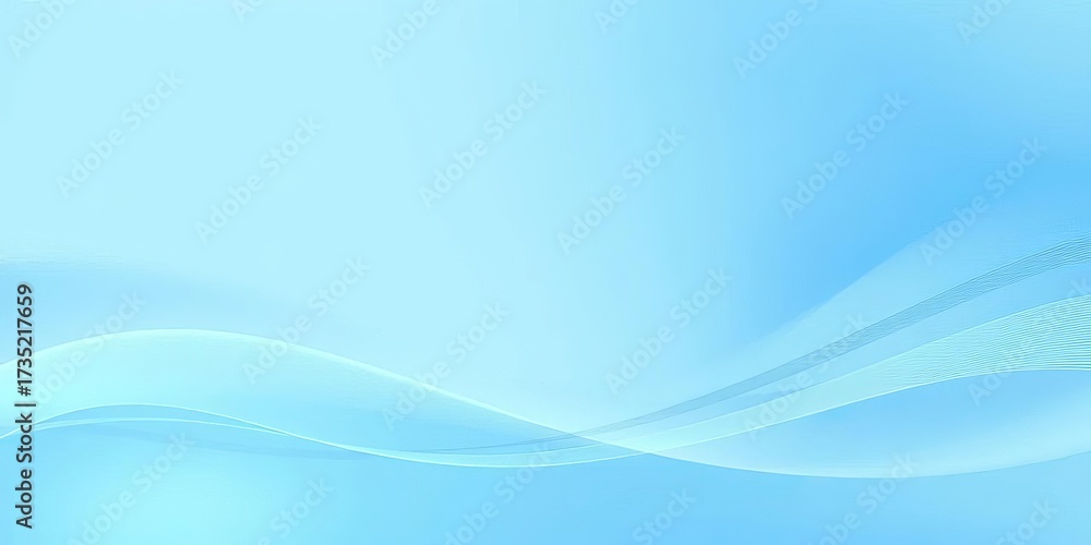 Fototapeta premium Abstract light blue vector background with subtle gradient and dynamic lines, simple, refreshing