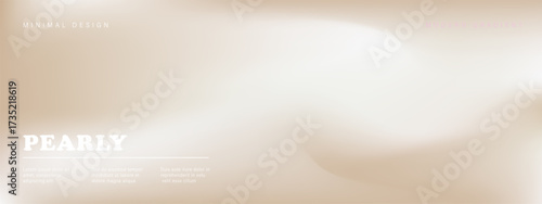 Pearl cream gradient. Elegant abstract illustration. Minimalistic sandy wave texture in neutral and beige tones. Vector banner.