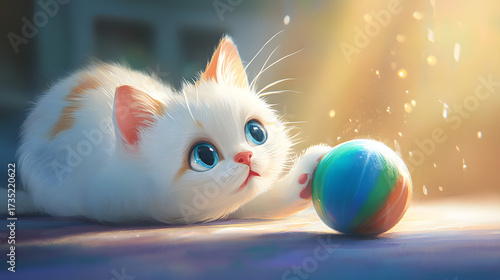 easter bunny with eggs