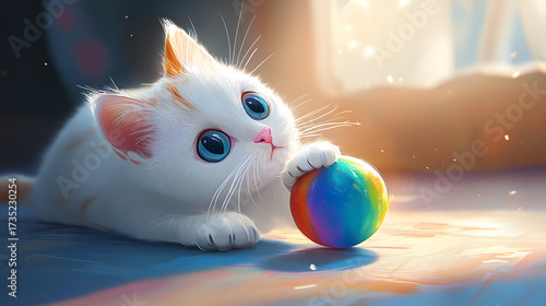 easter bunny with eggs