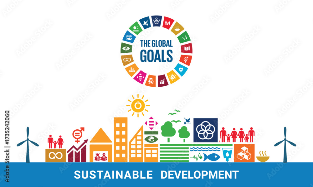 Naklejka premium Sustainable Development Goals (SDG)
