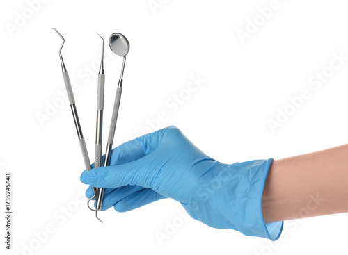 Doctor's hand holding denta...