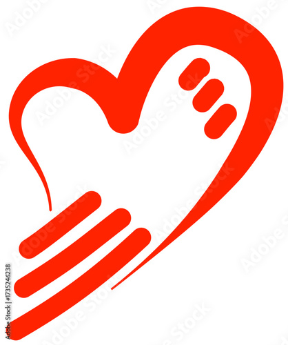 Love and Like Reaction on Social Media, Vector Social Media Concept, Valentine, Christmas, Marry. Using network for posting and sharing content.	
