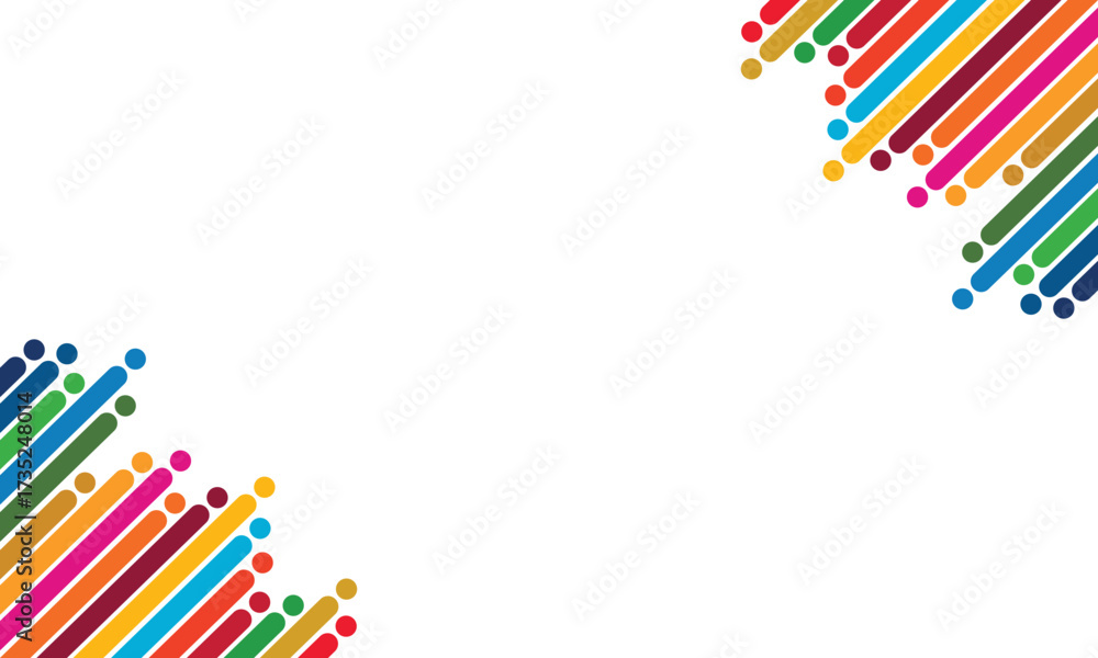 Fototapeta premium SDG Inspired Colorful Abstract Vector Background