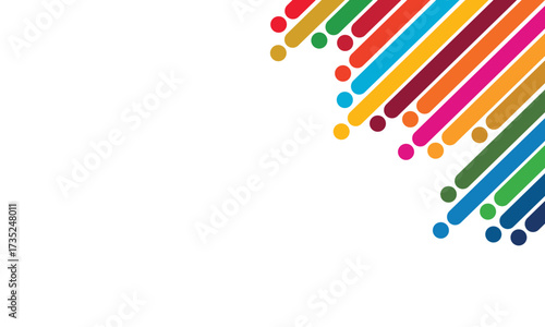SDG Inspired Colorful Abstract Vector Background