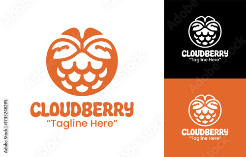 Cloudberry Logo Creative Wild Berry Emblem