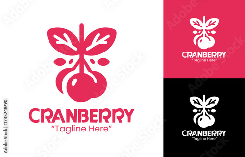 Cranberry Logo Classic Fresh Fruit Identity