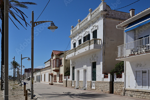 Promenade in Coma-ruga, Spanien