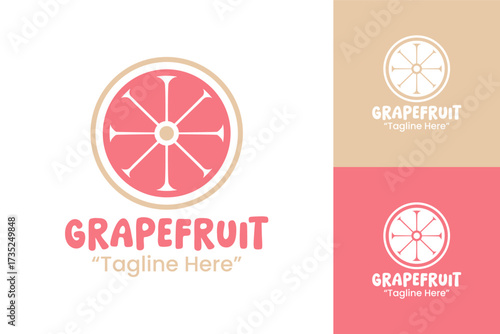 Elegant Grapefruit Logo Emblem