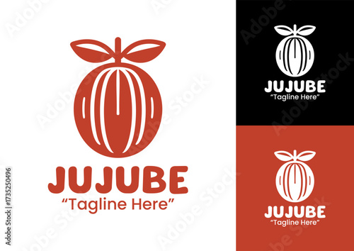 Jujube Logo Premium Healthy Lifestyle Emblem
