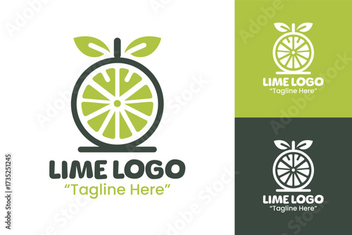 Lime Logo Professional Tropical Market Design