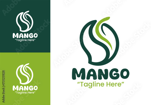 Mango Logo Simple Fresh Food Emblem