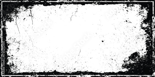 Abstract grunge border is distressed with rough edges, splattered marks, scratches, and worn-out textures, while the irregular border gives it an artistic, raw, and edgy feel.