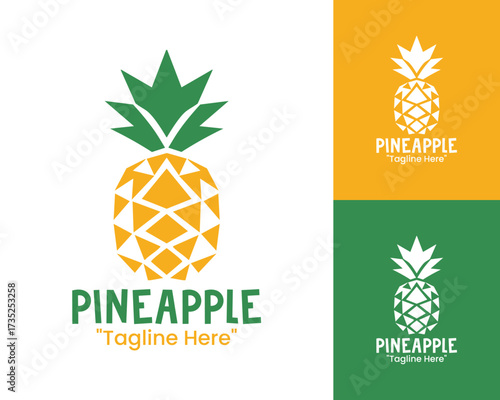 Pineapple Logo Premium Exotic Lifestyle Emblem