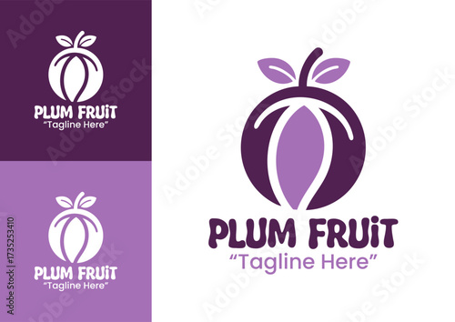 Plum Logo Professional Creative Brand Design
