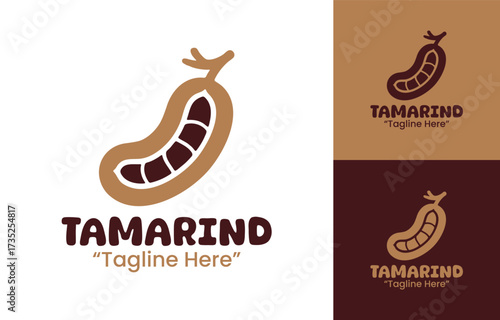 Tamarind Logo Modern Tropical Fruit Identity