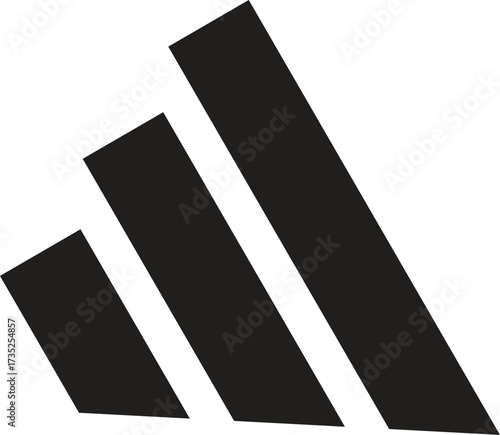 Abstract Three Lines Logo Symbol