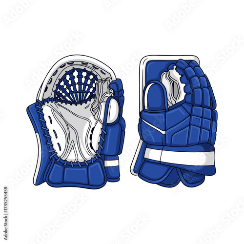 Baseball glove with a white background