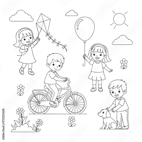 Pictures to color in everyday life