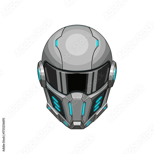 motorcycle helmet isolated on white