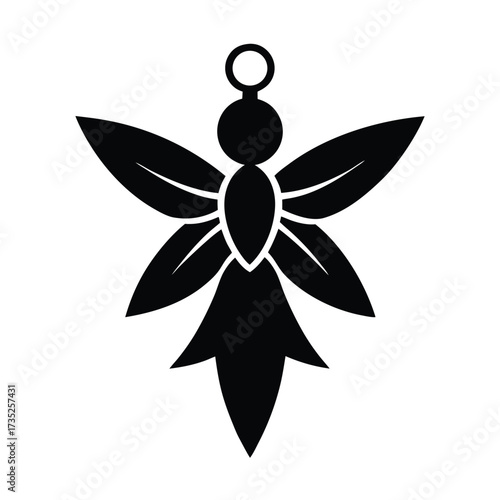 fairy pendant vector icon