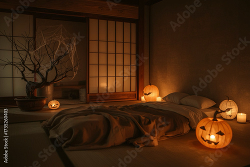 Japanese Halloween Bedroom