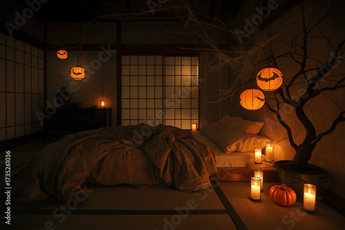 Japanese Halloween Bedroom