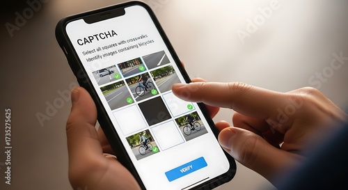 Smartphone Mobile Application CAPTCHA Verification.