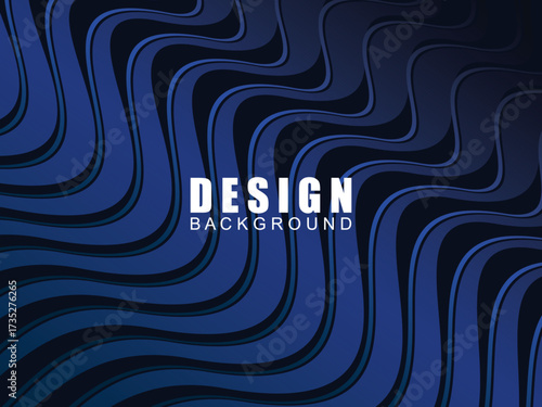 Premium background design with dark blue luxury motif. Vector horizontal template, for digital lux business banners, contemporary formal invitations, luxury vouchers, gift certificates, etc.