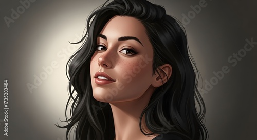 Young Woman Enjoying Fresh Strawberry Smoothie in a Bright Kitchen