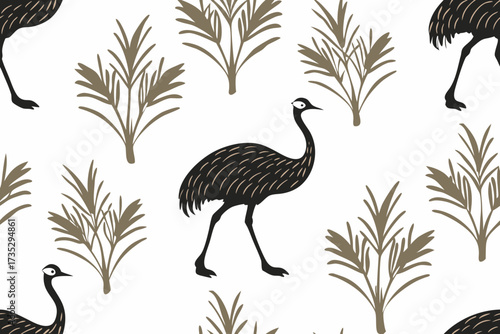Emu australia national bird