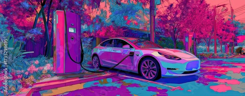 A car parked on the side of a road, emphasizing everyday transportation and urban living.