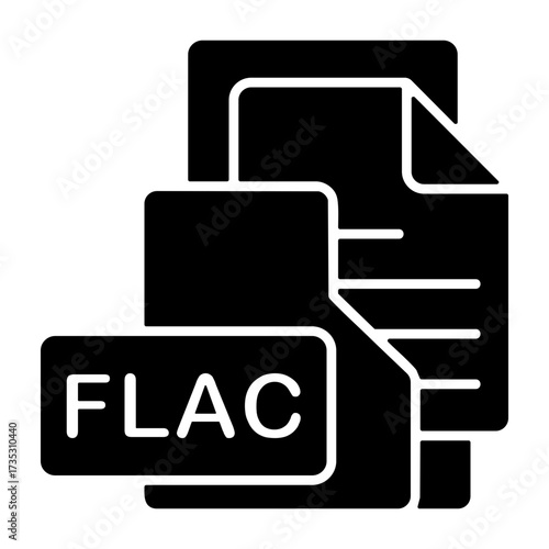 FLAC File Format Folder Icon