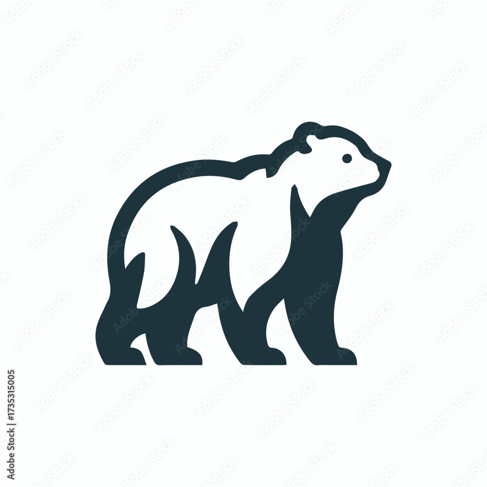 Obraz premium Stylized Bear Logo