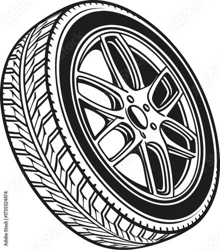 wheel of the car