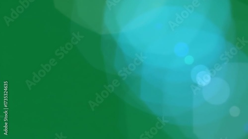 Abstract Green and Blue Polygonal Motion Background.