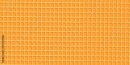 Seamless realistic wafer pattern. Wafer background. Ice cream cone vector texture. Sweet dessert wafer background. Appetizing repeat wafer texture. Modern design