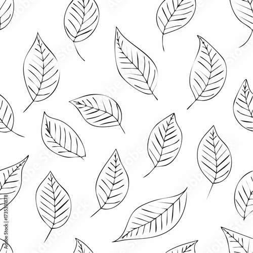 Hand drawn leaves
1