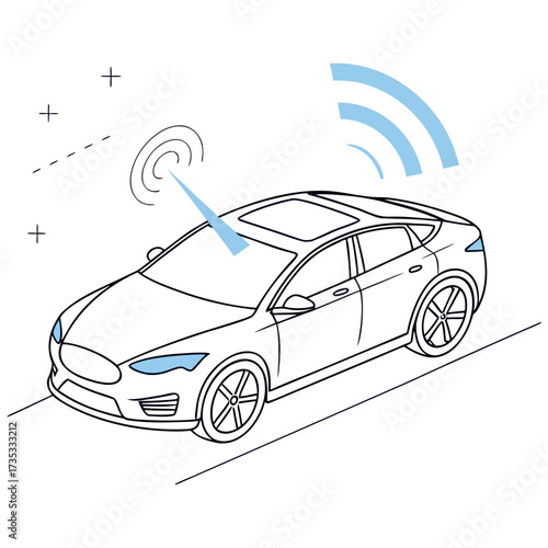 Autonomous car with sensor technology