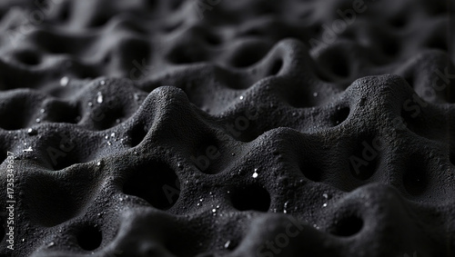 BlackPorousSurfaceDroplets