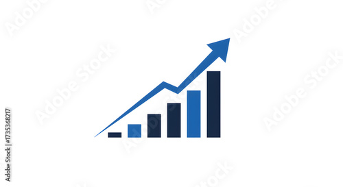 Graph with Increasing Blue Bars and Upward Arrow Showing Growth and Progress Free Download Graph with Increasing Blue Bars and Upward Arrow Showing Growth and Progress - GFXLoad