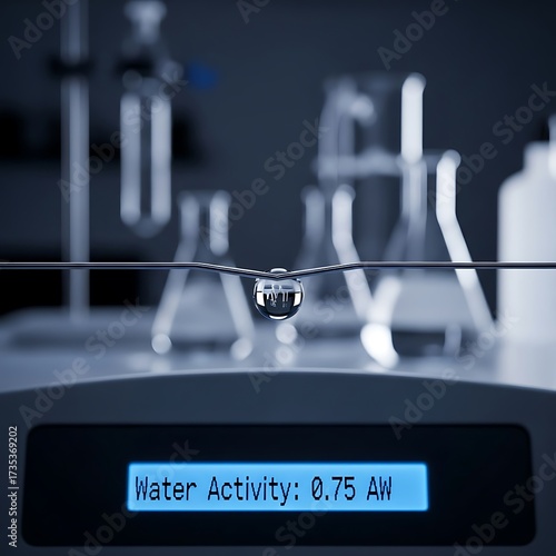Water Activity Measurement in Laboratory Setting with Scientific Equipment.