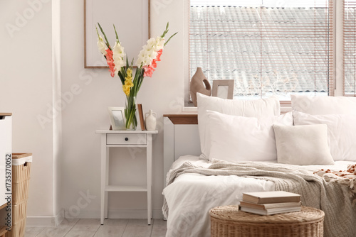Cozy bedroom interior with ...