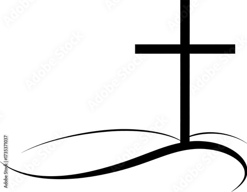 Christian Cross Religious Symbol.