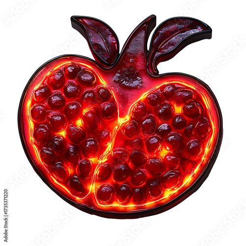 Pomegranate illustration graphic design