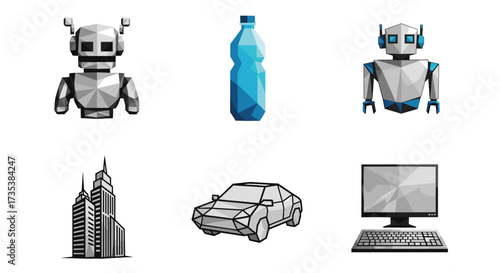 Vector art of technology and modern life icons