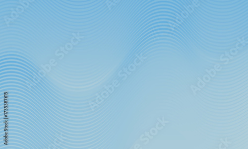 Abstract background with waves for banner. Medium banner size. Vector background with lines. Element for design isolated on white. Blue colors. Ocean, sea, water